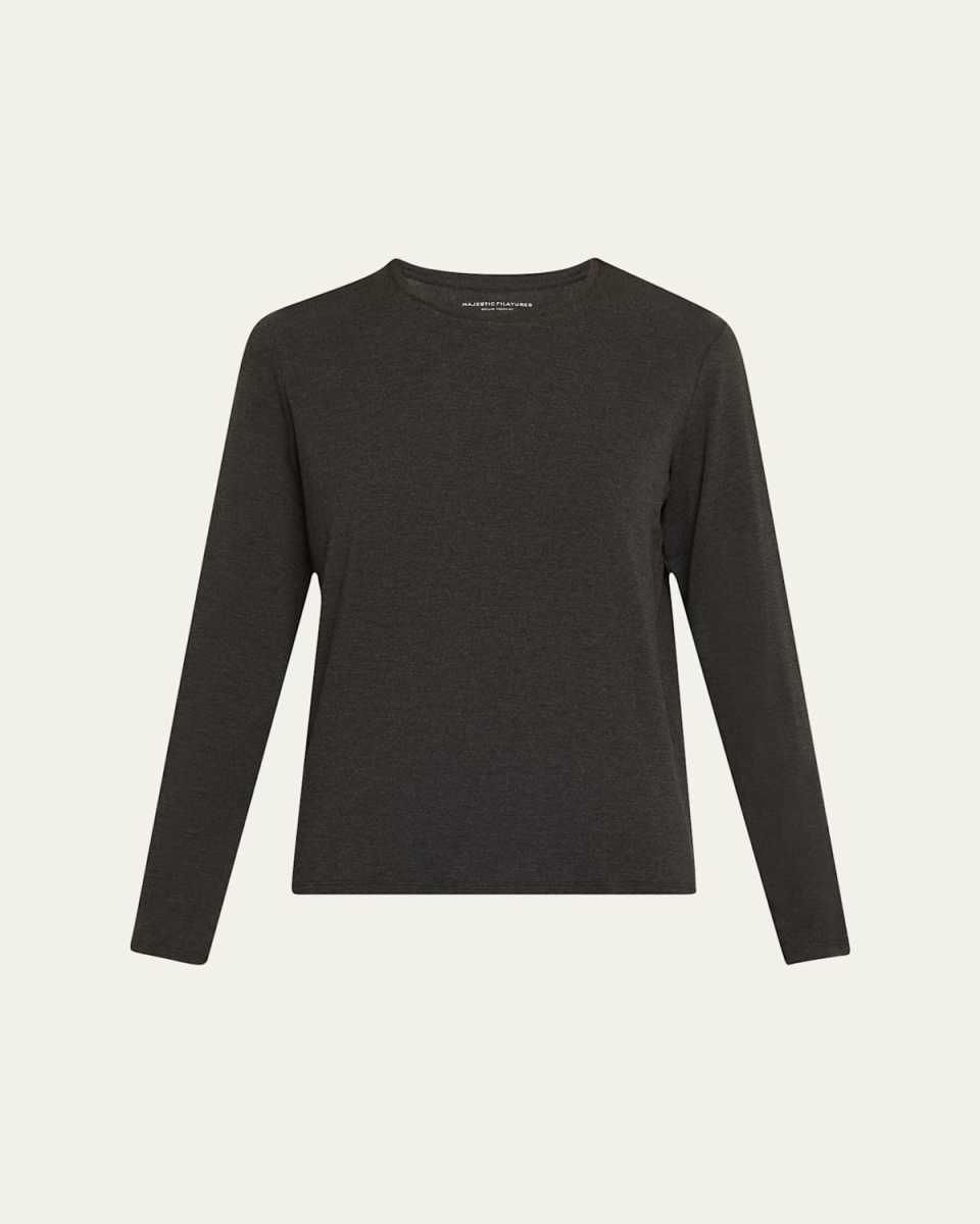 Soft Touch Crewneck Tee w/ Side Slits